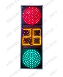 Светофор дорожный светодиодный транспортный с ТООВ Т.1.1(плоский): Фото - Система центр