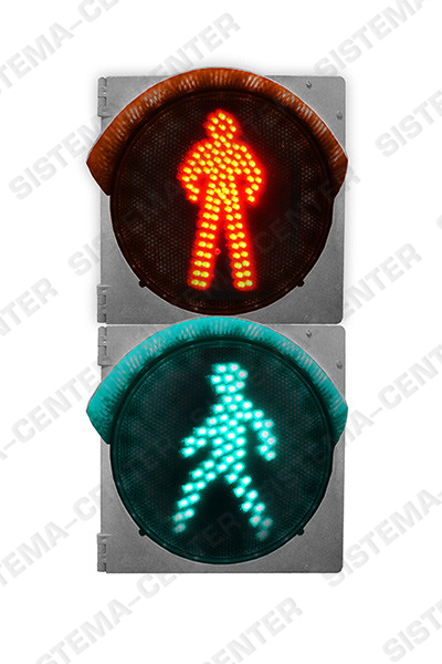 Фото Светофор дорожный светодиодный пешеходный П.1.2