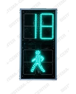 Светофор дорожный светодиодный пешеходный П.1.2 с ТВАЗ : Фото - АО "Система-центр"