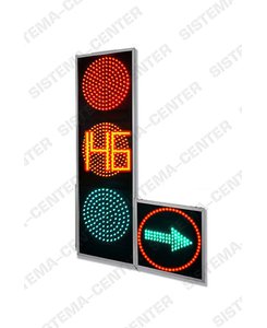 T.1l2/Т.1r2 vehicle road traffic light with additional panel complete with TOOV: Фото - Система центр