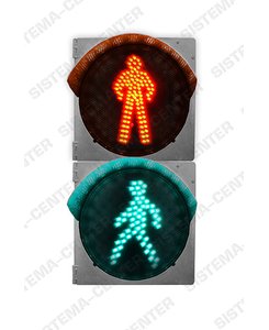 Светофор дорожный светодиодный пешеходный П.1.2 (плоский разборный): Фото - АО "Система-центр"