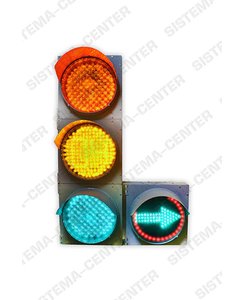 Светофор дорожный  транспортный с доп. секцией Т.1Л2 / Т.1П2 (плоский разборный): Фото - Система центр